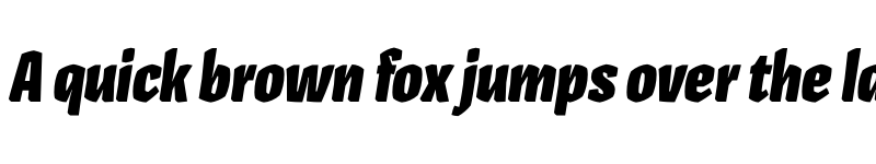 Preview of Pilot Black Italic font