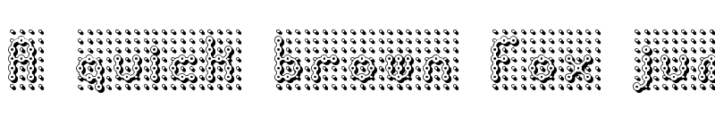 Preview of Pindown BRK Normal font