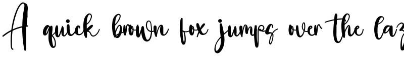 Preview of Pinkylate Regular font