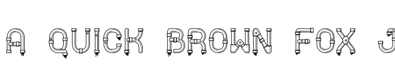 Preview of Pipeline Regular font