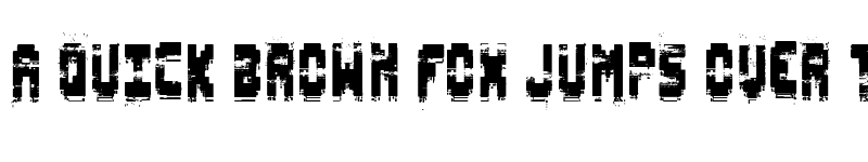 Preview of Pixel Destroyed Regular font