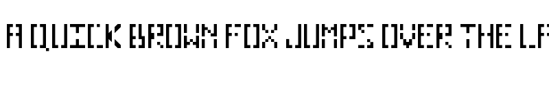 Preview of Pixelhole Regular font