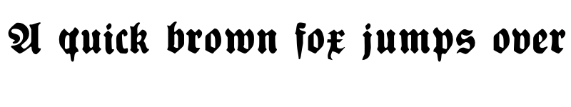 Preview of PlakatFraktur Heavy font