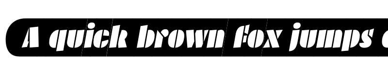 Preview of Plakato Stencil Pro Regular Italic font