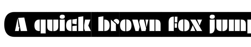 Preview of Plakato Stencil Pro Regular font