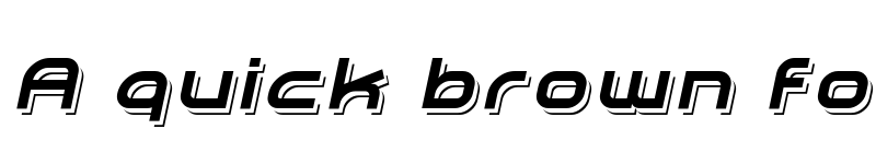 Preview of Planetium-X  Shadowed Italic Demo Regular font