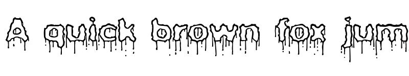 Preview of Plasma Drip Empty BRK Regular font