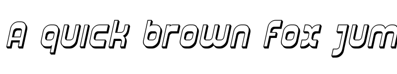 Preview of Plasmatica Shaded Italic font