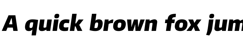 Preview of Plata Sans Black Italic font