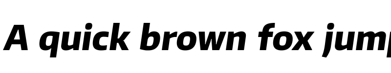 Preview of Plata Sans ExtraBold Italic font