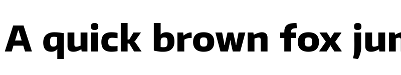 Preview of Plata Sans ExtraBold font