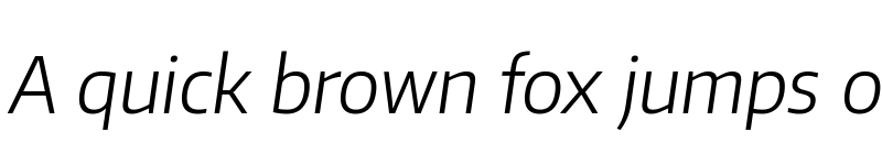 Preview of Plata Sans Light Italic font