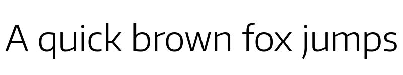 Preview of Plata Sans Light font