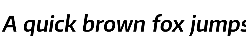 Preview of Plata Sans SemiBold Italic font