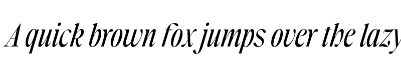 Preview of Plateau Five Italic Trial font