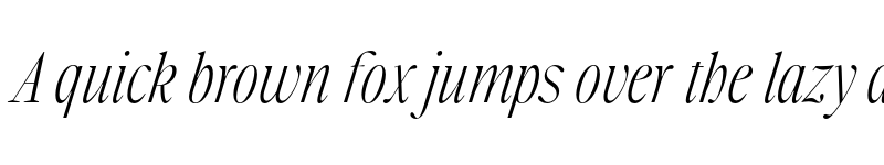 Preview of Plateau Five Light Italic Trial font