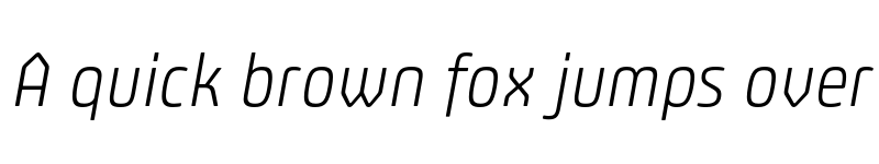 Preview of Plau Light Italic font