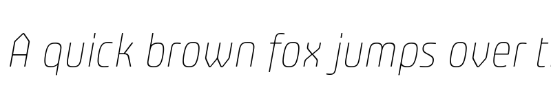 Preview of Plau Thin Italic font