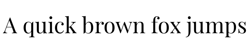 Preview of Playfair Display Regular font