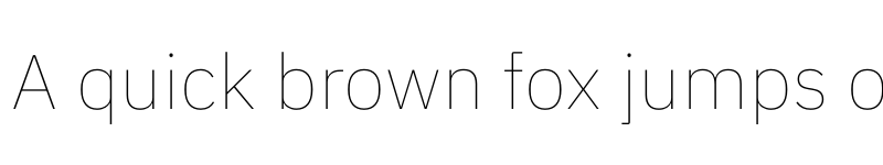 Preview of Plexus Sans Thin font