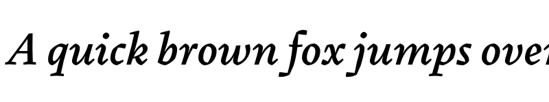 Preview of Pliego Medium Italic font