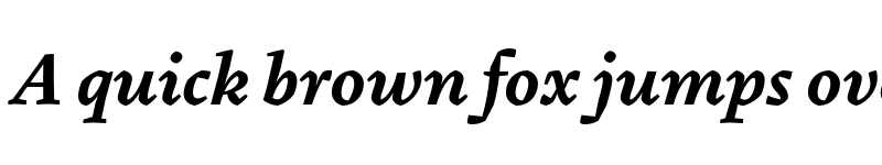 Preview of Pliego SemiBold Italic font