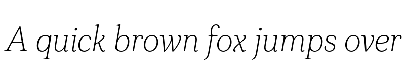 Preview of Plush-Trial ExtraLight Italic font