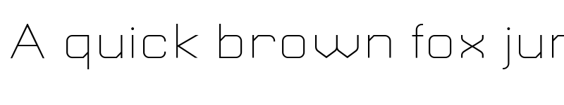 Preview of Plutonian Thin Demo font