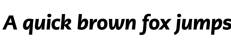 Preview of PMNCaeciliaSans Head Blk Italic font