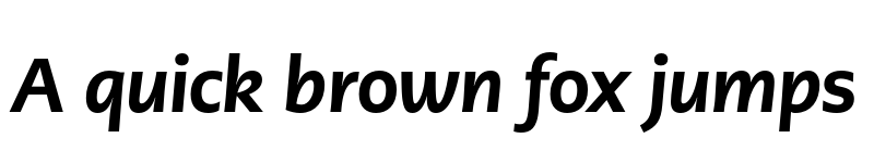 Preview of PMNCaeciliaSans Head Hv Italic font