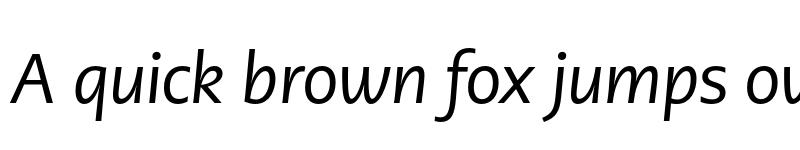 Preview of PMNCaeciliaSans Head Italic font