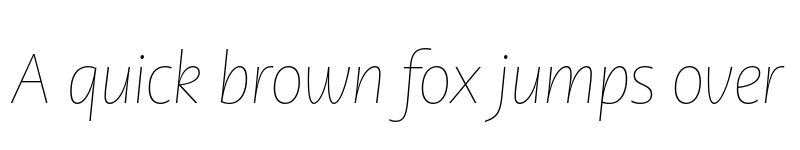 Preview of PMNCaeciliaSans Head Th Italic font