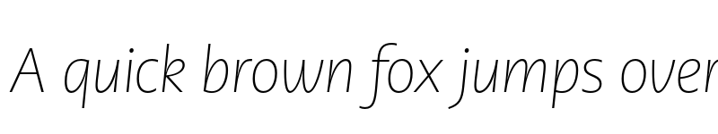 Preview of PMNCaeciliaSans Head XLt Italic font