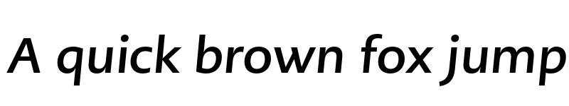 Preview of PMNCaeciliaSans Text Bd Obl font