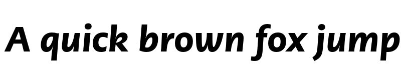 Preview of PMNCaeciliaSans Text Blk Italic font