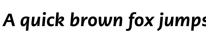 Preview of PMNCaeciliaSans Text Hv Italic font