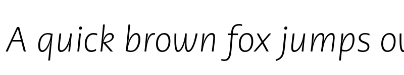 Preview of PMNCaeciliaSans Text Lt Italic font