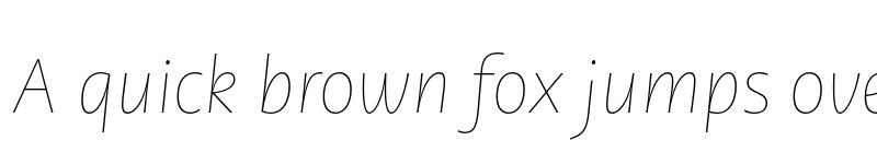 Preview of PMNCaeciliaSans Text Th Italic font