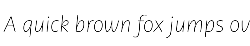 Preview of PMNCaeciliaSans Text XLt Italic font