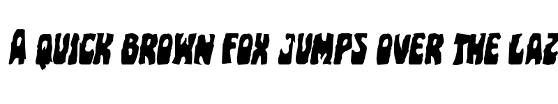 Preview of Pocket Monster Mangled Italic Italic font