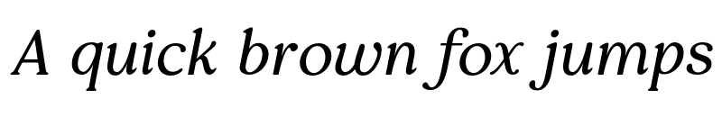 Preview of Pockota Light Italic font