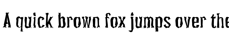 Preview of Pocus Primera Distorted Regular font