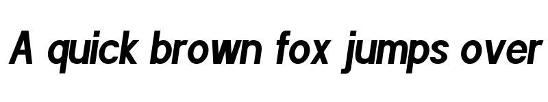 Preview of POE Sans Pro Condensed Bold Italic font