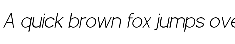 Preview of POE Sans Pro Extra Light Italic font