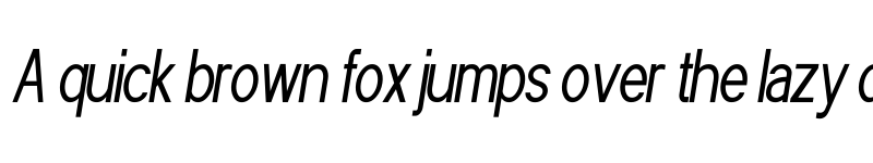 Preview of POE Sans Pro Ultra-Condensed Italic font