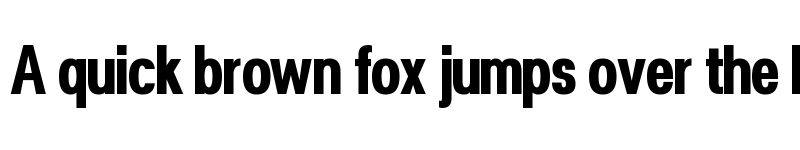 Preview of POE Vetica New Condensed Condensed Bold font