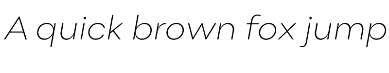 Preview of Point Extra Light Italic font