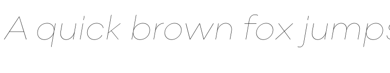Preview of Point Hairline Italic font