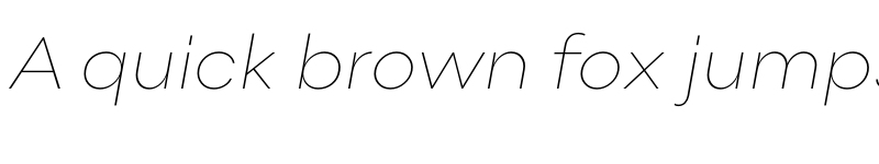 Preview of Point Thin Italic font