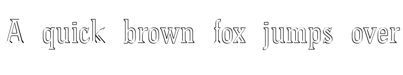 Preview of PointedOut Normal font